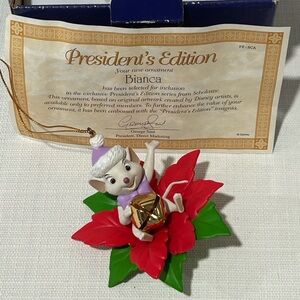 Vintage Disney Bianca Ornament President’s Edition The Rescuers